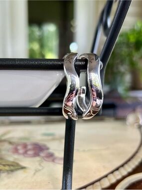 Simon Sebbag Polished Silver Hoop Earrings
